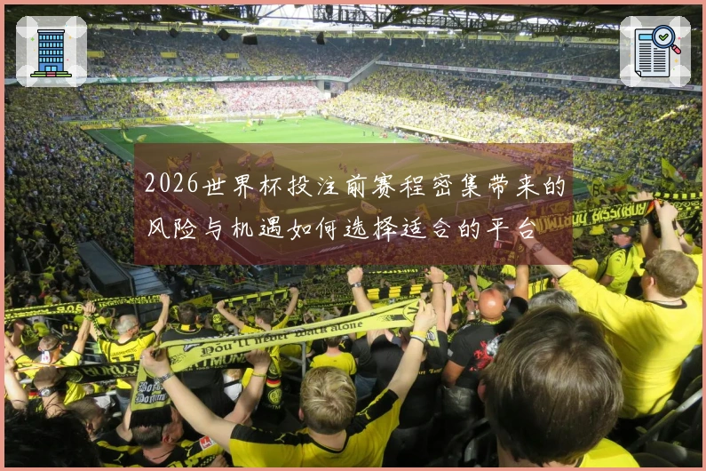 2026世界杯投注前赛程密集带来的风险与机遇如何选择适合的平台